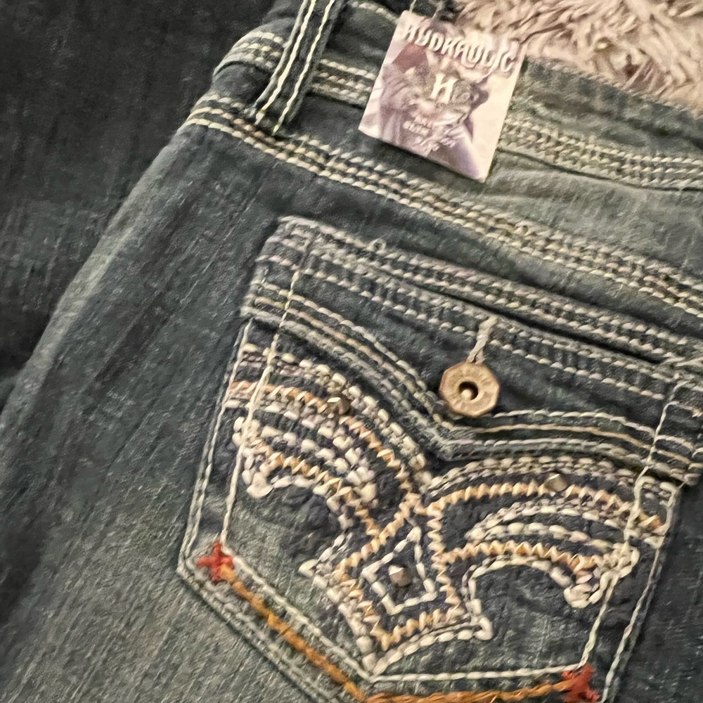 ๐ Hydraulic skinny boot cut jeans ๐ - Picture 5 of 6
